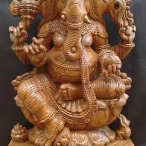 Wooden Arch Ganesh Statue