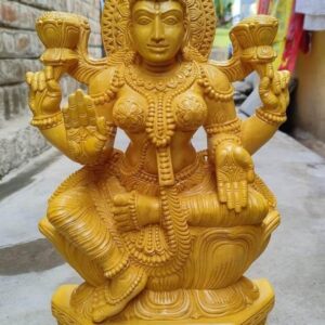Gajalakshmi On Lotus Pedastal