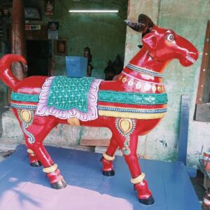 Wooden Temple Kuthirai Vahanam