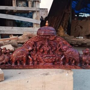 Wooden Carved God Wall Panel