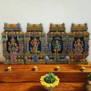Wooden Carved God Wall Panel