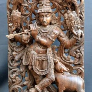 Krishna wooden Carving