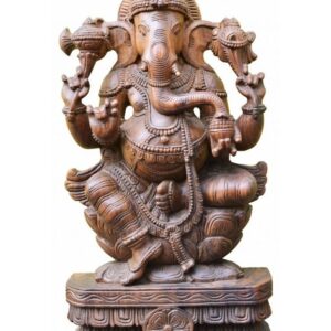 Hand-Carved Lord Ganesha Statue