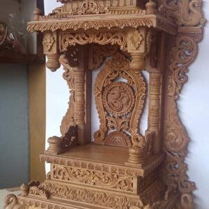 Wall Mounted Teak Wood Temple For Home