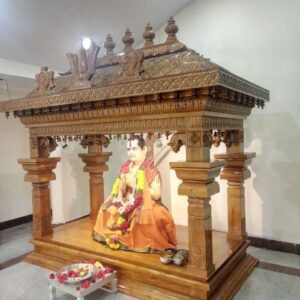 Wooden Hand Carved Traditionally Design Wooden Temple