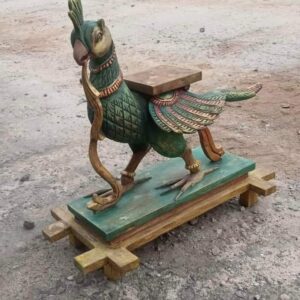 Multicolor Hamsa Vahanam In Wood