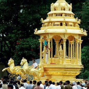 Temple car chariot ratha wooden