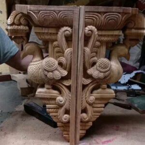 Woodcarved Handmade set if Parrot Wall Brackets  hangings
