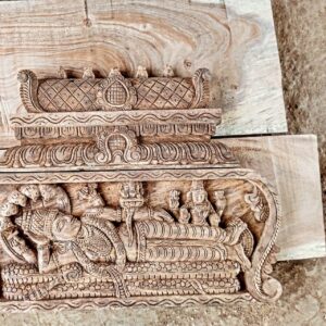 Wooden Carved God Wall Panel
