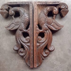 Handmade Set if Peacock Wall Brackets