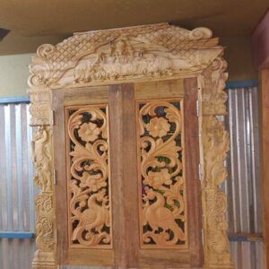 Wall Mounted Teak Wood Temple For Home