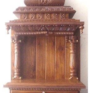 Home Wood Temple Home Pooja