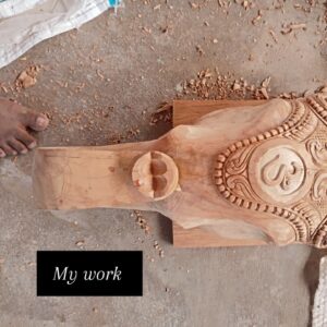 Wooden Elephant Door Bracket