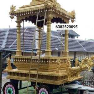 Temple car chariot ratha wooden