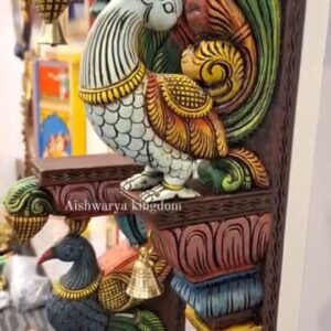 Wooden Peacock Wood Wall Brackets