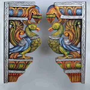 Peacock Wood Wall Brackets
